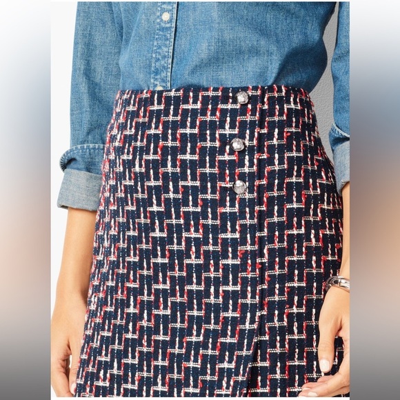 NWT Talbots Boucle Wrap Skirt Size 16 - Picture 3 of 11